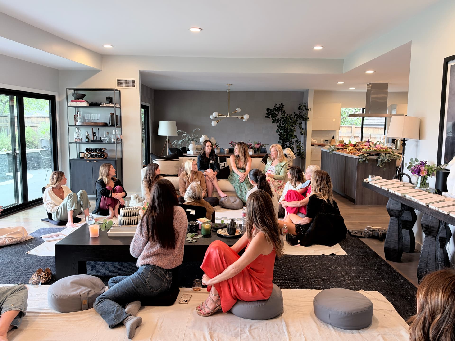 Women gathered at a Next Evolution Collective evening